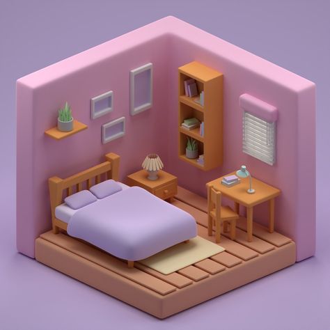 tiny bedroom tutorial by @3dgreenhorn #3d #3dart #3dmodeling #3drender #3dartist #blender #blender3d #blendercommunity #blendercycles… | Instagram Blender Bedroom, 3d Modeling Ideas, Blender 3d Inspiration, 3d Bedroom, Blender Ideas, Bed 3d, Mini Room, Blender Models, 3d Home Design