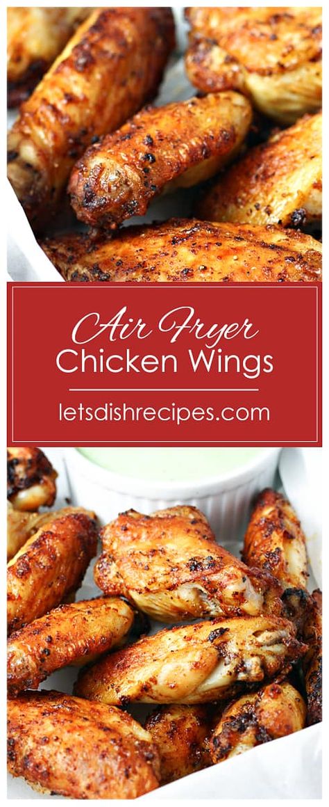 Crispy Air Fryer Chicken Wings, Air Fryer Recipes Chicken Wings, Wing Sauces, Crispy Air Fryer Chicken, Air Fry Chicken Wings, Air Fryer Wings, Air Fryer Chicken Wings, Doner Kebab, Air Fry Recipes