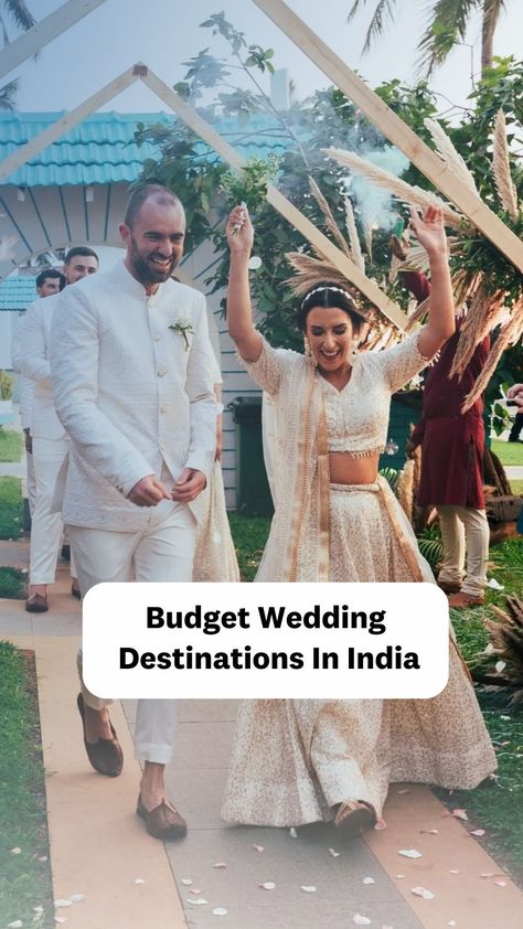 Dreaming of a picturesque destination wedding without breaking the bank? Discover the top budget-friendly wedding destinations in India for your perfect happily ever after! ❤️   Picture Credits: @longuinhosgoa @nellaskepasianos Destination Wedding Indian, Wedding Destinations In India, India Destination Wedding, Goa Destination Wedding Indian, Budget Wedding Venue, Destination Wedding Budget, Indian Destination Wedding, Budget Friendly Wedding, Affordable Wedding Venues