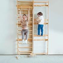 Climbing Playground, Wall Gym, Indoor Playset, Swedish Ladder, Indoor Jungle Gym, Wall Ladder, Swedish Wall, Indoor Playhouse, Motor Planning