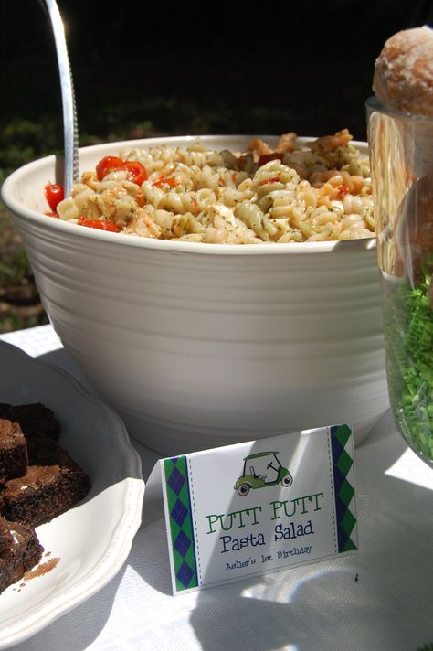 Golf Themed Party Foods, Golf Par Tee Food Ideas, Golf Gender Reveal Food, Golf Birthday Food Ideas, Golf Theme Food Ideas, Masters Food Party, Golf 1st Birthday Party Food Ideas, Golf First Birthday Party Food, Golf Themed Food Party Ideas