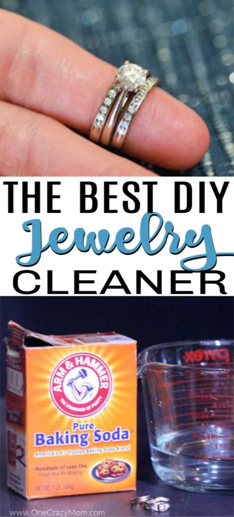 Diy Jewelry Cleaner, Ring Cleaner, Homemade Jewelry Cleaner, Jewelry Cleaner Diy, Clean Rings, How To Clean Gold, Clean Gold Jewelry, How To Clean Silver, Clean Sterling Silver