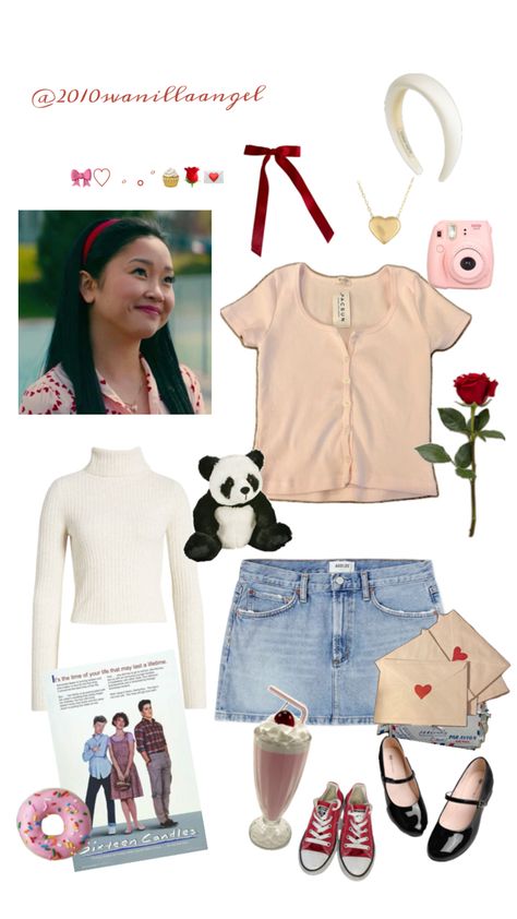 lara jean coquette vintage 50s jenny han 2010s nostalgia girly romcom to all the boys ive loved before tatbilb Jean Core, Cute Aesthetic Outfits, 2010s Nostalgia, Lara Jean, Coquette Vintage, Jenny Han, My Dream Wardrobe, Cute Aesthetic, Aesthetic Outfits