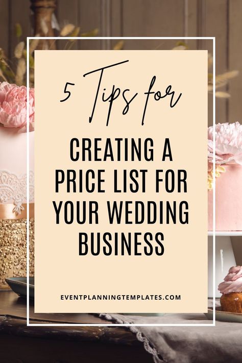 Wedding Planner Price List, Event Planner Price List, Wedding Planner Templates, Event Venue Business, Wedding Planner Packages, Venue Business, Wedding Pricing Guide, Wedding Business Ideas, Wedding Packages Prices