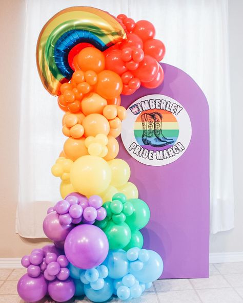 🌈♥️🧡💛💚🩵💜 Wimberly Pride March but with a Bewitchin Balloon flair of course 💅 just a reminder that we do offer the CUTEST Bewitchin Pick Up Packages! They include one foam backdrop, a balloon garland (minimum size of 8ft but you can add more!) and custom signage (character cutouts/print cut outs are available to add on as well!) ✨💕 perfect for smaller budgets that still want to party in Bewitchin Babe style 🫶💕✨ . . . #sanantonio #balloonartist #sanantonioballoonartist #eventplanner #sanantonio... Foam Backdrop, Character Cutouts, Custom Signage, Small Budget, Just A Reminder, Balloon Garland, Print And Cut, Cut Outs, The Cutest