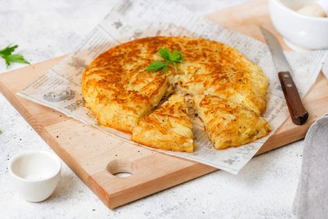 Step-By-Step Swiss Potato Rosti Recipe Potato Rosti Recipe, Rosti Recipe, Potato Rosti, Panini Recipes Chicken, Hashbrown Recipes, Clam Recipes, Baked Chicken Breast, Potato Dishes, Banana Bread Recipes