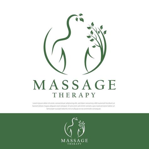 Massage Therapy Logo Ideas, Massage Logo Design Ideas, Massage Therapy Logo, Massage Therapy Business Cards, Therapy Logo, Massage Room Design, Spa Massage Room, Massage Images, Logo Woman