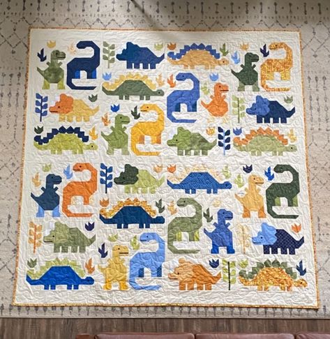 Amazon.com: Elizabeth Hartman Dinosaur Quilt Pattern : Elizabeth Hartman: Arts, Crafts & Sewing Dinosaur Quilt Pattern, Elizabeth Hartman Quilts, Dinosaur Quilt, Elizabeth Hartman, Animal Quilts, Crafts Sewing, Square Quilt, Modern Quilts, Quilt Pattern