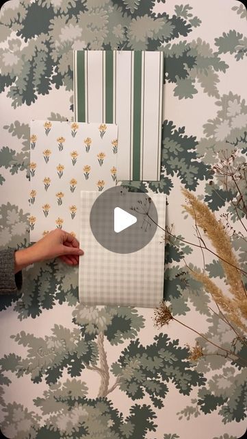 Sandberg Wallpaper on Instagram: "Mix & match, and magic happens. Dipping into a green oasis, a true wallpaper wonderland. 🍃" Mix And Match Wallpaper, True Wallpaper, Match Wallpaper, Sandberg Wallpaper, Green Oasis, August 19, Remodeling Ideas, Mix N Match, Mix And Match