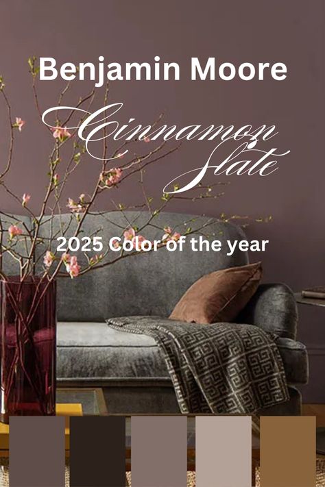 Benjamin Moore 2025 Color of the year. Cinnamon Slate 🖌️