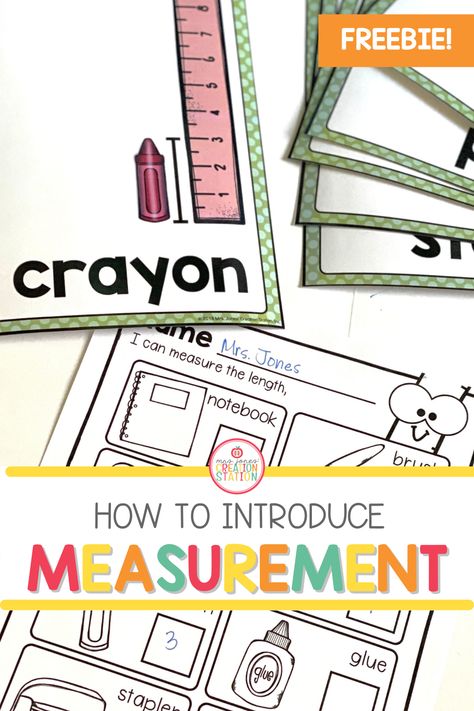 Kindergarten Measurement Activities, Measurement Math Centers, Kindergarten Measurement, Measurement Lessons, Task Cards Kindergarten, Teaching Measurement, Nonstandard Measurement, Measurement Kindergarten, Math Meeting