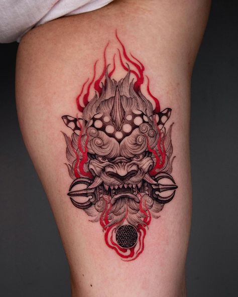 Chinese Lion Tattoo Foo Dog, Chinese Lion Tattoo, Foo Dog Tattoo Meaning, Eye Tattoo Meaning, Foo Dog Tattoo Design, Foo Dog Tattoo, Saved Tattoo, Tattoo Meanings, Semicolon Tattoo