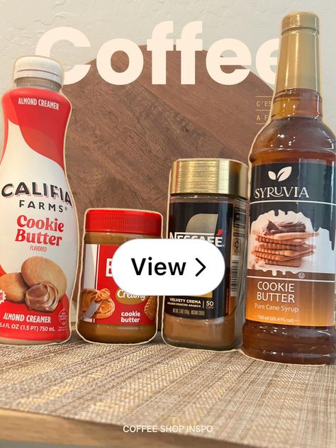 Lemon8 · Cookie butter iced coffee  · @Only1MrsB85396 Almond Creamer, Cookie Butter, Butter Cookies, Yummy Recipes, Iced Coffee, Syrup, Coffee Shop, Yummy Food, Butter