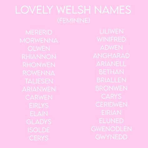 Welsh Names And Meanings, Scottish Names Female, Scottish Girl Names, Celtic Monsters, Scottish Baby Girl Names, Last Names List, Celtic Names, Interesting Names, Fun Names