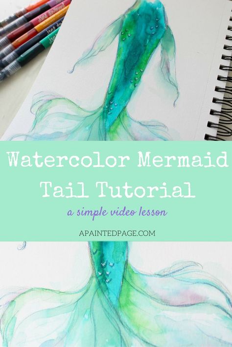 Watercolor with me! I've just uploaded a new video tutorial using Jane Davenport's Mermaid Markers. Click to check it out! Apaintingpage.com Watercolor Pen Tutorial, How To Paint A Mermaid, Watercolor Markers Tutorials, Mermaid Watercolor Painting, Watercolor Pens, Watercolor Markers, Jane Davenport, Watercolor Mermaid, Drawing Faces