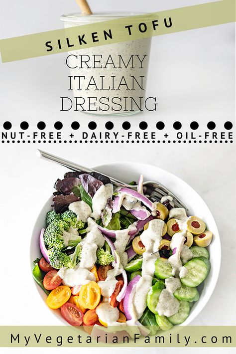 Tofu Salad Dressing Recipes, Silken Tofu Dressing Recipes, Silken Tofu Dressing, Sauces Made With Silken Tofu, Tofu Dressing Recipe, Silken Tofu Salad Dressing, Silken Tofu Sauce, Tofu Ranch Dressing, Tofu Salad Dressing