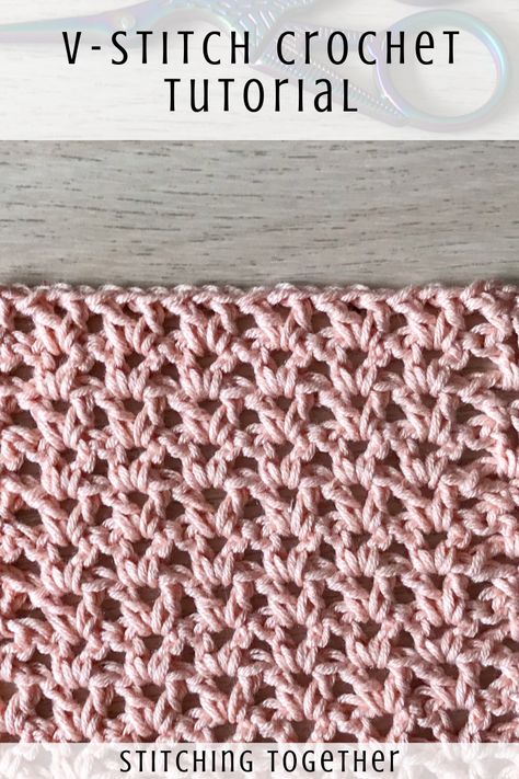 Loose Crochet Stitch, Crochet Zig Zag, Crochet Blanket Stitch, Crochet Quotes, V Stitch Crochet, Crochet Blanket Stitch Pattern, Modern Crochet Blanket, Crochet Stitches For Blankets, Modern Crochet Patterns