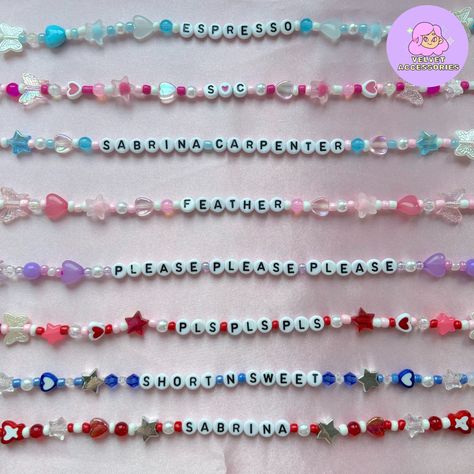 Short N Sweet Tour Bracelet Ideas, Sabrina Carpenter Clay Bead Bracelet, Short N Sweet Bracelet Ideas, Short N Sweet Outfit Ideas, Sabrina Carpenter Jewelry, Short N Sweet Bracelet, Sabrina Carpenter Bracelet Ideas, Sabrina Carpenter Friendship Bracelet, Short And Sweet Sabrina Carpenter