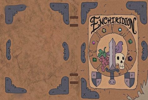 enchiridion book adventure book Enchiridion Book Adventure Time, The Enchiridion Adventure Time, Adventure Time Dungeons And Dragons, Adventure Time Scrapbook, Adventure Time Props, Adventure Time Printables, Adventure Time Dnd, Adventure Time Diy Crafts, Adventure Time Stickers Printable