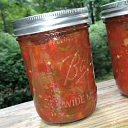 Rockin' Salsa | "This is a recipe I came up with by combining two of my favorite recipes into one awesome recipe. You can make this salsa as hot as you want by adding more peppers." - Tami Rockin Salsa Recipe, Canning Salsa, Spicy Salsa, Homemade Salsa, Stuffed Banana Peppers, Salsa Recipe, Gazpacho, Tomato Recipes, How To Can Tomatoes