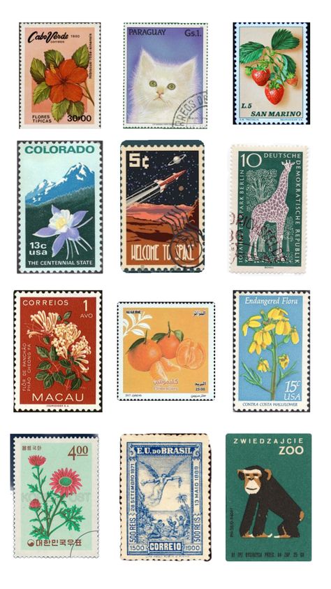 Vintage stamps!! #vintage #stamps #vibes #wallpaper #art #beauty #old #aetheticwallpaper #aestehthic Postage Stamps Collage, Postage Stamps Crafts, Stamps Vintage, Vintage Scrapbook Paper, Postcard Stamps, Scrapbook Printing, Old Stamps, Vibes Wallpaper, Postage Stamp Art