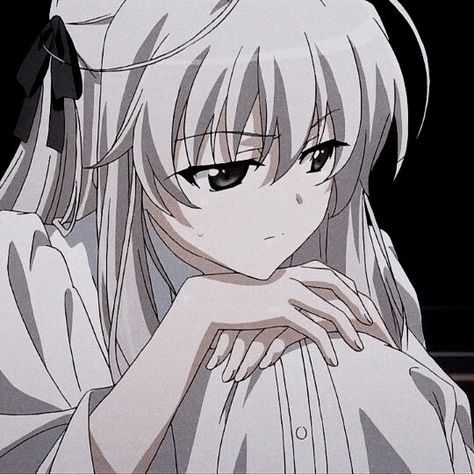 Yosuga No Sora, White Hair, Hair, Anime, White, Black