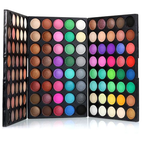 Popfeel 120 Colors Cosmetic Powder Matte Nude Eyeshadow Palette Makeup Set Big Eyeshadow Palette, Make Up Kits, Shimmer Eyeshadow Palette, Eye Makeup Palette, Shimmer Makeup, Makeup Eyeshadow Palette, Make Up Tools, Matte Eyeshadow Palette, Shimmer Shine