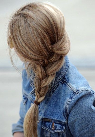 I love loose braids, and when it's tied up higher like this, not way down emphasizing all the split ends Loose Braids, Fishtail Braid, Braid Hair, Easy Braids, Long Blonde, Long Blonde Hair, Hair Envy, Great Hair, Hair Dos