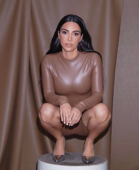 Kim Kardashian Hot, Leather Bodysuit, Glam Photoshoot, Kim Kardashian Style, Womens Playsuits, Kardashian Style, Kim K, Tracksuit Women, Womens Bodysuit