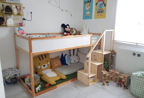 Minecraft Ikea, Cama Ikea Kura, Ikea Loft Bed, Cama Ikea, Ikea Kura Bed, Kids Shared Bedroom, Kura Bed, Ikea Kura, Kids Bedroom Inspiration