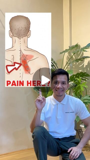 Madz Mariwa 🇵🇭 on Instagram: "PAIN IN BETWEEN YOUR SHOULDER BLADES RELIEF 🤩🤩🤩 

Want to get rid of Back Pain? Join our back pain miracle program! Link in my profile 🙏 

#backpain #yoga #rhomboids #viral" Shoulder Pain Remedies, Neck And Shoulder Exercises, Shoulder Stretches, Back Relief, Body Pain Relief, Body Mechanics, Shoulder Pain Relief, Neck And Back Pain, Body Pain