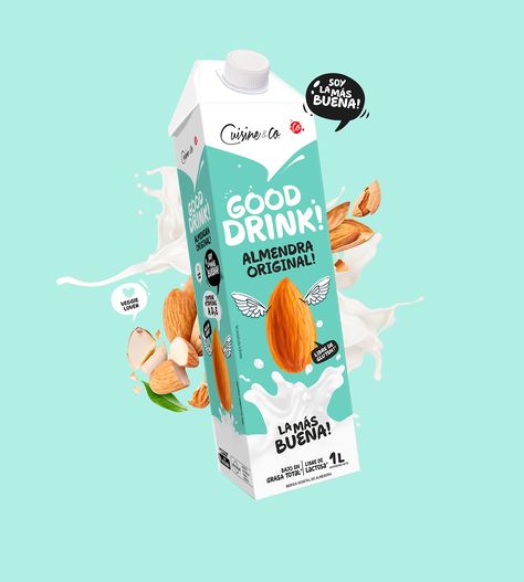 Yoghurt Packaging, Drinks To Try, Non Dairy Milk, Milk Brands, Milk Packaging, Drink Packaging, Milk Box, Delicious Drinks, Graphic Design Packaging