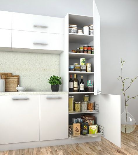 tall units Tall Units In Kitchen, Kitchen Tall Units, Building Drawers, Crockery Cabinet Design, Tall Unit, Luxury Modern Kitchen, Tall Kitchen Cabinets, Crockery Unit, Kitchen Design White