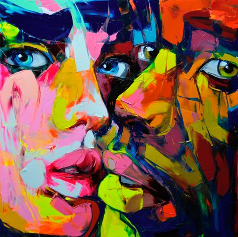 2012 on Behance Françoise Nielly, Face Oil Painting, Top Paintings, Frida Art, Graffiti Wall Art, Palette Knife Painting, A Level Art, Abstract Portrait, Portrait Art