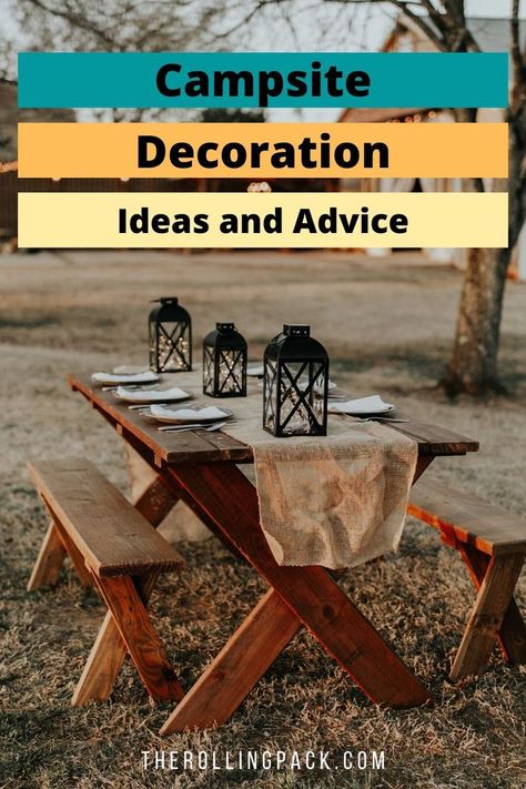 Small Campsite Ideas, Farm Camping Ideas, Camping Site Decor, Camp Site Decor Ideas, Camper Set Up Ideas Campsite, Christmas Camping Ideas, Seasonal Campsite Ideas Yards, Campground Ideas Campsite, Diy Campsite