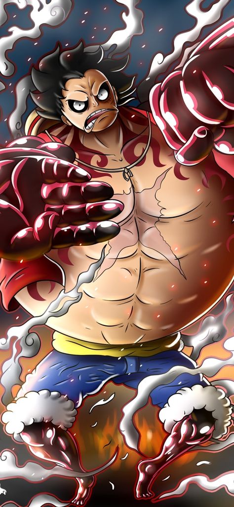 Luffy Gear 1, Luffy Gear Fourth, Luffy Gear 4, One Piece Bounties, Gintama Wallpaper, Gear 4, One Punch Man Anime, Film Red, Hd Anime