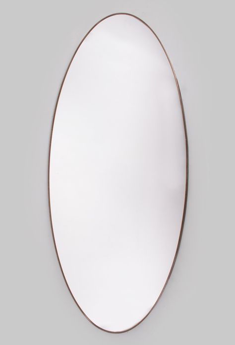 Listed on VNTG.com: Mega Large Italian Oval Mirror, 1950s | #vntg #vintage Mirror Above Fireplace, Large Oval Mirror, Gio Ponti, Oval Mirror, Italian Design, Vintage Designs, Room Decor, Mirror, Design