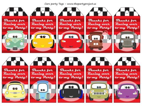 Cars Name Tag, Cars Name, Tag Background, Printable Cars, Cars Birthday Party, Name Tag For School, 2nd Birthday Party For Boys, Disney Cars Birthday, Candy Bar Labels