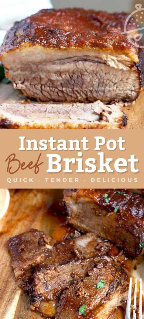 Pressure Cooker Brisket, Instant Pot Beef Brisket, Instant Pot Brisket, Juicy Brisket, Beef Brisket Recipe, How To Cook Brisket, Brisket Recipe, Beef Brisket Recipes, Bbq Brisket