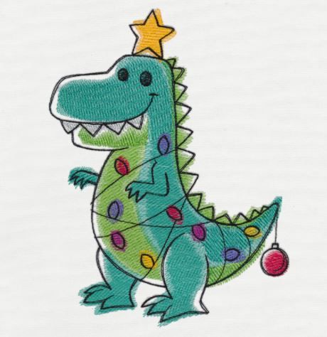 Tree Rex Christmas, Cristhmas Drawings, Dinosaur Towel, Embroidered Christmas Tree, Tree Rex, Christmas Dinosaur, Christmas Craft Fair, Waffle Weave Towels, Urban Threads