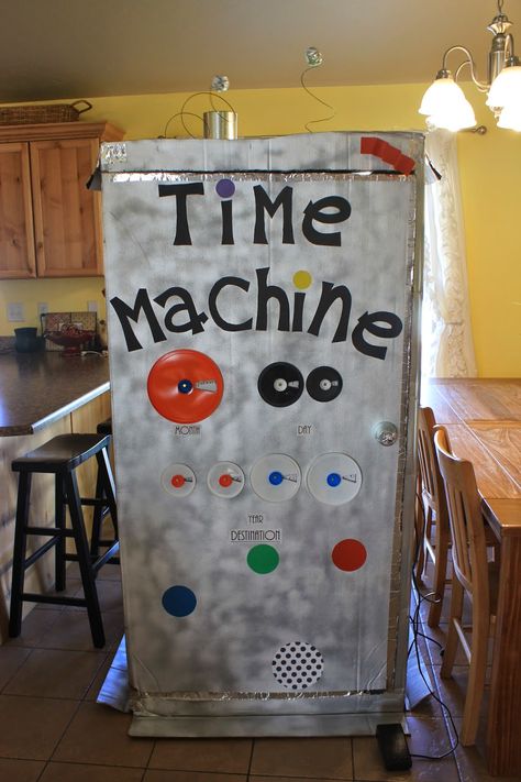 Diy Time Machine, Decorating Bulletin Boards, Time Travel Art, Classroom Doors, Vbs Themes, Travel Crafts, The Time Machine, Reading Nooks, Singing Time