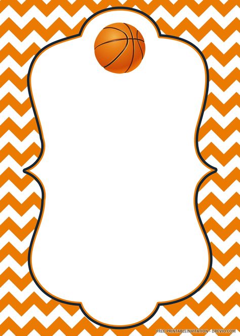 Free Printable Basketball Invitation Templates | Download Hundreds FREE PRINTABLE Birthday Invitation Templates Basketball Invitations Birthday Free Printable, Basketball Locker Decorations, Basketball Banquet, Basketball Invitations, Basketball Birthday Invitations, Basketball Baby Shower, Make Your Own Invitations, Basketball Theme Party, Free Basketball