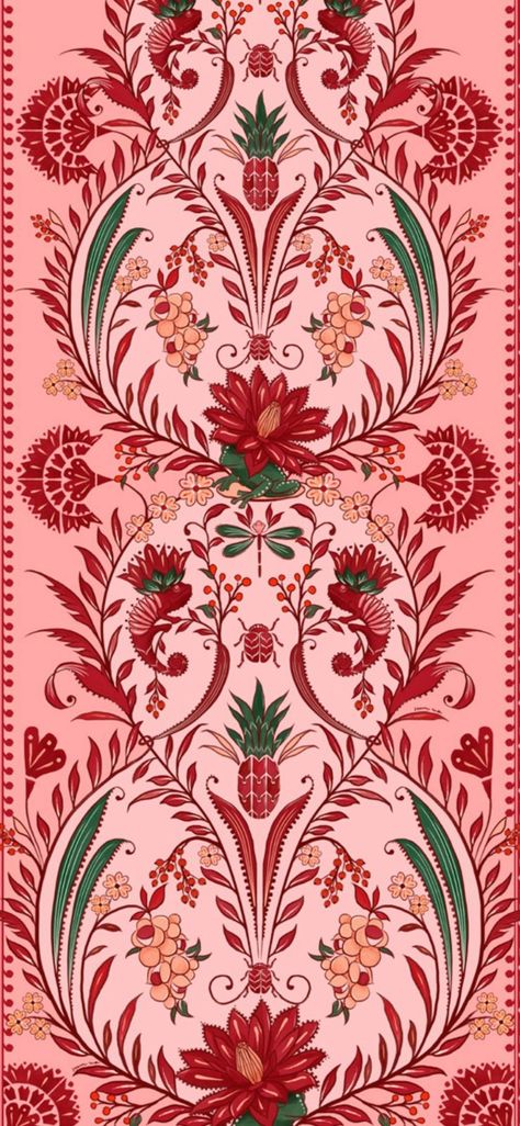 Indian Aesthetic Patterns, Indian Aesthetic Background, Indian Prints And Patterns, Indian Floral Pattern, Asian Design Pattern, Desi Patterns Illustration, Indian Textile Design, Morocco Pattern, Tropical Prints Pattern