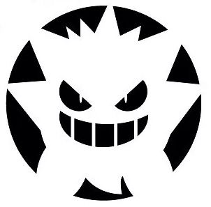 Pikachu Pumpkin Stencil, Gengar Pumpkin, Pokemon Pumpkin Stencils, Pokemon Stencils, Pokemon Pumpkin, Pokemon Decal, Halloween Carving, Pumpkin Carving Template, Pumpkin Carving Patterns Free