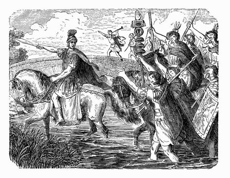 What Does the Expression 'Crossing the Rubicon' Mean? Aztec History, Crossing The Rubicon, Aztec Civilization, Aztec Empire, Artificial Island, Aztec Culture, Archaeological Discoveries, Julius Caesar, Facts For Kids