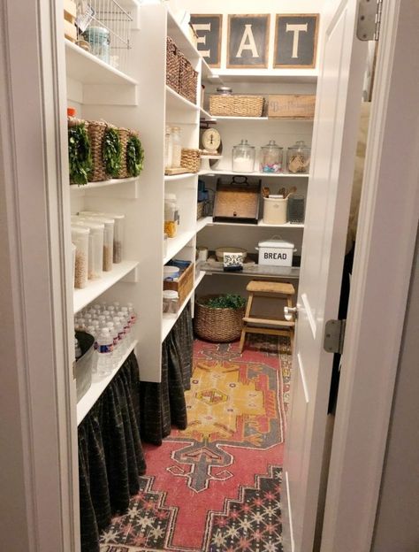 Feature Friday: Our Vintage Nest - Southern Hospitality White Ceiling, Industrial House, Bottom Shelf, Pantry Organization, Kitchen Pantry, Corner Bookcase, Rustic Farmhouse, Kitchen Storage, Home Living Room