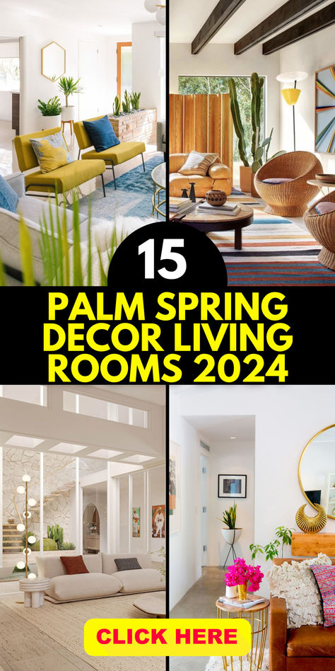 Embrace the allure of palm spring decor living rooms in 2024 with enchanting decorating ideas that infuse warmth and style. Explore cozy designs and farmhouse-inspired house decorations for a chic living space. Palm Springs Home Decor, Palm Springs Living Room, Palm Springs Interior Design, Palm Springs Design, Palm Springs Interior, Palm Springs Decor, Palm Springs Home, Cozy Bedroom Design, Bohemian Interior Design