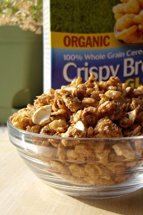 Crispy Maple Gluten-Free Granola Recipe (Oat-Free) Oat Free Granola Recipe, Oat Granola Recipe, Gluten Free Granola Recipe, Go Dairy Free, No Bake Granola Bars, Vegan Granola, Healthy Brunch Recipes, Baked Granola, Gluten Free Granola