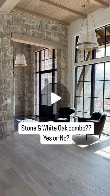 I’m 100 percent in on mixing stone and wood tones. Love all the texture and interest it brings to a space! #threefallsproject  Build @splitrockcustomhomes and @grovehomesutah Arch @stevetiek Beckie Owens, Becky Owens Design, Gundry Recipes, Becki Owens Design, Broken Bow Cabins, Dr Gundry, Stone Fireplaces, Retirement House, Stone And Wood