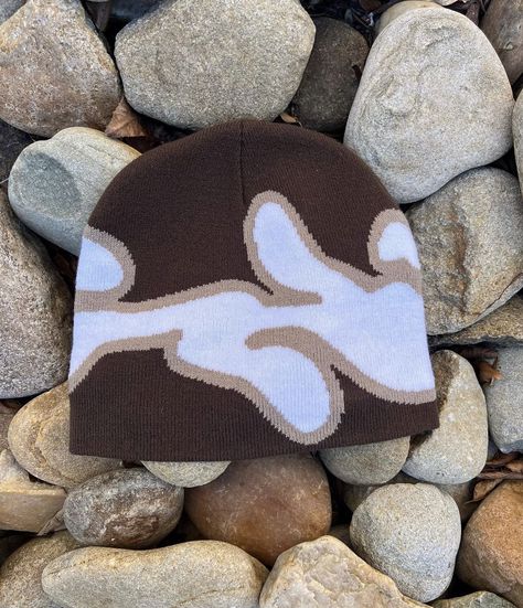 Beanie Graphic Design, Streetwear Beanie, Clothing Branding Design, Graphic Beanie, Custom Fitted Hats, Cool Beanies, Apparel Design Inspiration, Beanie Fits, Boys Beanie